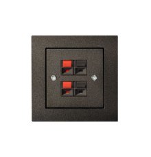 Аудио розетка двухместная Liregus Epsilon 28-1141