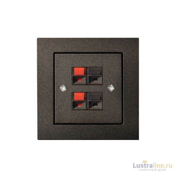Аудио розетка двухместная Liregus Epsilon 28-1141
