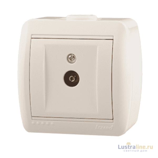 Розетка ТВ проходная Lezard Nata 710-0200-129