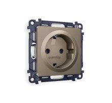 Комплект механизма розетки с/з на винтовых зажимах Ambrella Volt Alfa MA636010