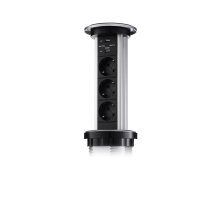 Сенсорный блок розеток LK (3 секции и 2 USB) Mebax 00-00001183