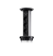 Сенсорный блок розеток LK (3 секции и 2 USB) Mebax 00-00001183