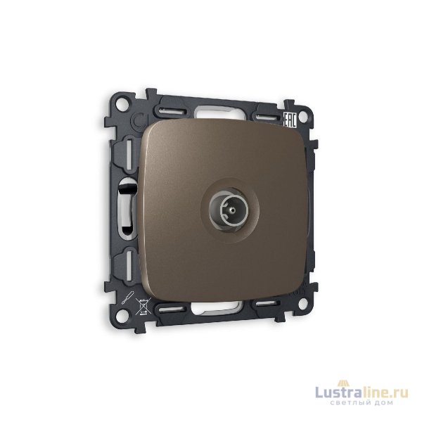 Комплект механизма TV розетки оконечной 50-870 MHz 1dB Ambrella Volt Omega MO643010