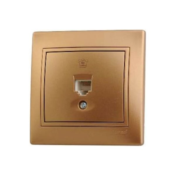 Розетка телефонная евро Lezard Mira 701-1313-137