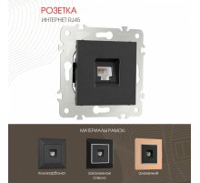 Розетка RJ45 Arte Milano 203.45-1.black