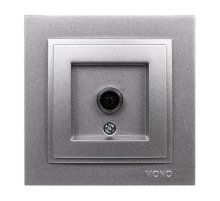 Розетка TV проходная Mono Electric Despina серебро 102-212105-137 Розетка TV проходная Mono Electric Despina серебро 102-212105-137
