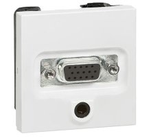 Розетка аудио/видео HD15+Jack3.5 Legrand Valena белая 770082