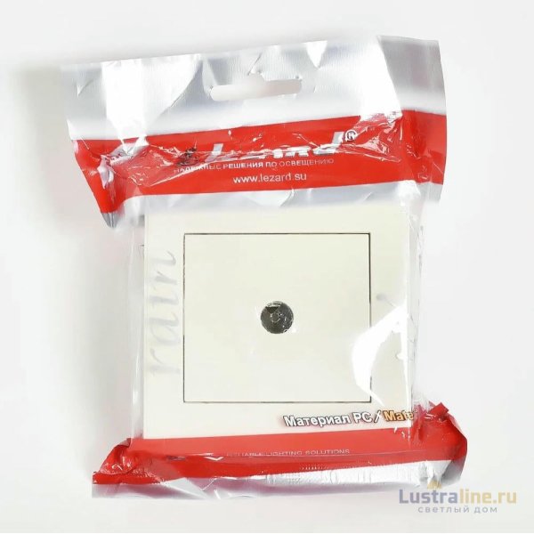 Розетка ТВ оконечная Lezard Rain 703-0303-130