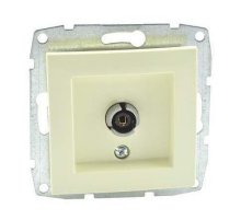 Розетка TV проходная Mono Electric Despina-Larissa крем 500-001705-137