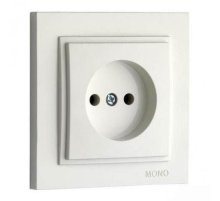 Розетка без земли Mono Electric Despina 16А 250В слоновая кость 102-010022-116