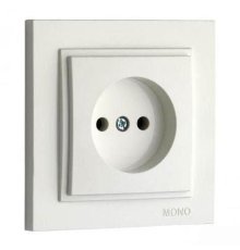 Розетка без земли Mono Electric Despina 16А 250В слоновая кость 102-010022-116