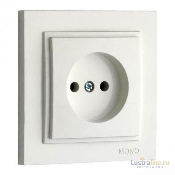 Розетка без земли Mono Electric Despina 16А 250В слоновая кость 102-010022-116