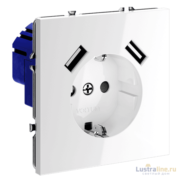Розетка с USB, А+А Voltum S70 VLS040401