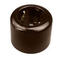 Розетка двухполюсная с заземляющим контактом Bironi Ришелье R1-101-22