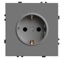 Розетка 1-местная с защитной шторкой Stekker RST16-5110-10 Эмили 49958