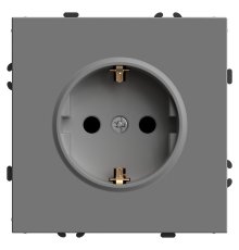 Розетка 1-местная с защитной шторкой Stekker RST16-5110-10 Эмили 49958