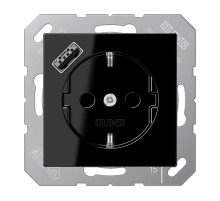Розетка 2K+З USB Typ A Jung A1520-18ASW Розетка 2K+З USB Typ A Jung A1520-18ASW
