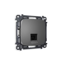Комплект механизма компьютерной розетки RJ-45(8P8C) CAT6 со шторкой Ambrella Volt Omega MO662010