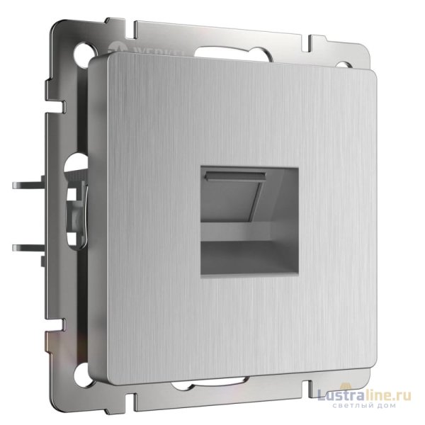 Розетка Ethernet RJ-45 Werkel cеребряный рифленый W1181009 4690389159886