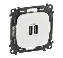 Розетка USB двойная Legrand Valena Allure 240V/5V 1500mA белая 754995