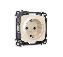 Комплект механизма розетки с/з на винтовых зажимах Ambrella Volt Omega MO306010