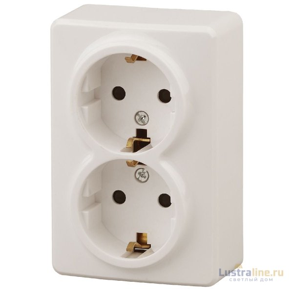 Розетка 2P+E Schuko со шторками Эра 11-2206-02 Б0020695