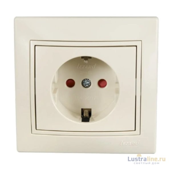 Розетка с защитой от детей Lezard Mira 701-0303-124B