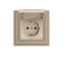 Розетка с заземлением Liregus Retro 29-123