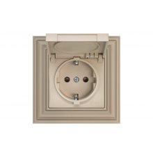 Розетка с заземлением Liregus Retro 29-123