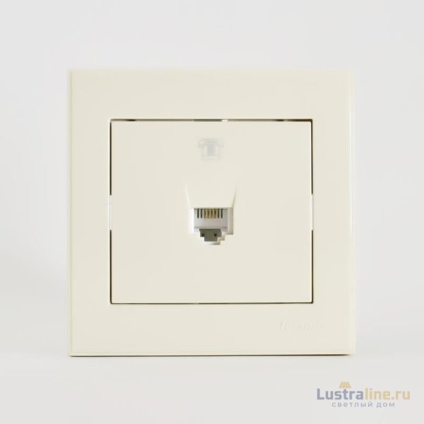 Розетка телефонная евро Lezard Rain 703-0303-137