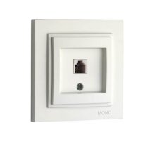 Розетка телефонная Rj45 Cat3 Mono Electric Despina жемчуг 102-252505-124 Розетка телефонная Rj45 Cat3 Mono Electric Despina жемчуг 102-252505-124