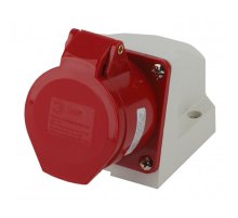 Розетка ЭРА R(OUT)-16-3P-PE-N-IP44 стационарная наружная 115 3Р+РЕ+N 16А 380В IP44 Б0032876