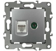 Розетка комбинированная RJ45+TV Эра 12-3110-03 Б0027443