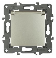 Розетка 2P+E Schuko со шторками с крышкой Эра 14-2103-04 Б0034281