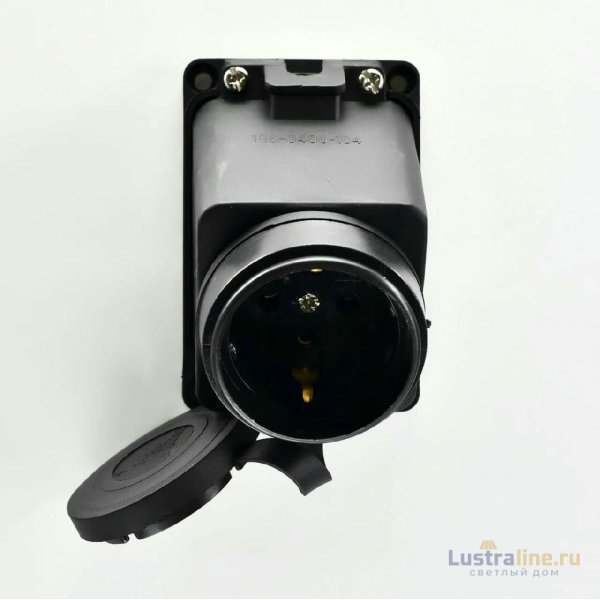 Розетка наружная с заглушкой Lezard Каучук 106-0400-0104/104