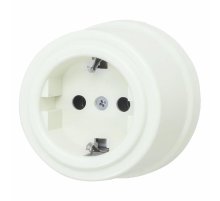 Розетка с заземляющим контактом Bironi Лизетта B1-101-211