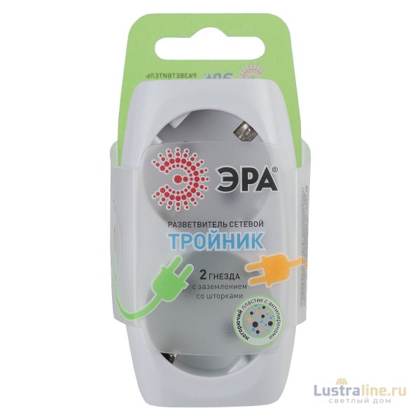 Разветвитель электрический Эра SP-2e-W C0045528