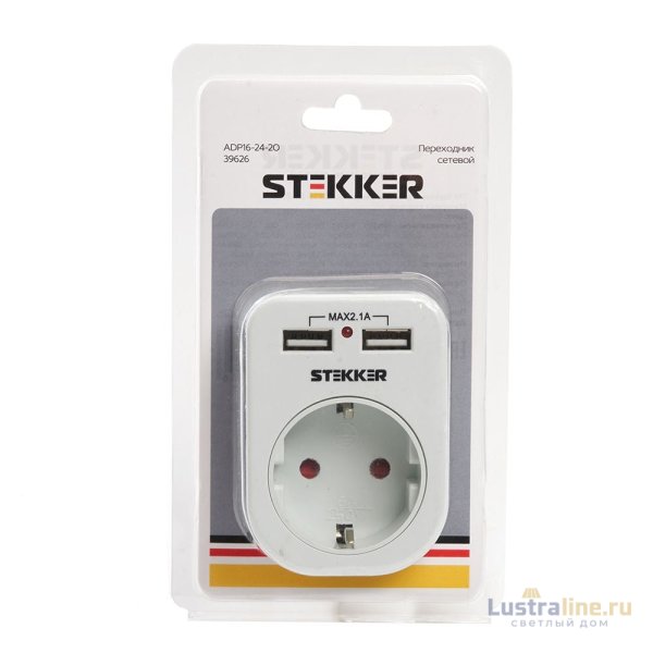 Переходник сетевой Stekker ADP16-24-20 39626