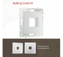 Вывод кабеля Arte Milano 206.49-1.silver