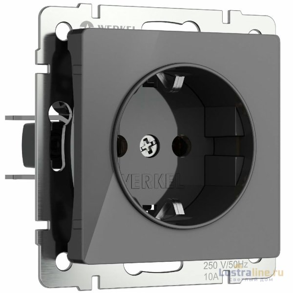 Розетка с заземлением и шторками Werkel 4690389197512 W1171144 a064091
