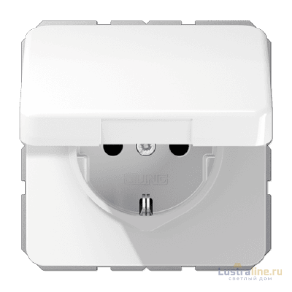 Розетка штепсельная Schuko Jung CD1520BFKLWW