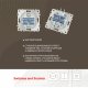 Розетка двойная RJ45 Arte Milano 203.45-2.white