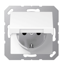 Розетка штепсельная Schuko Jung A1520BFKIKLWW