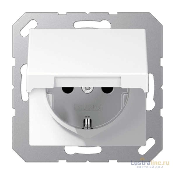 Розетка штепсельная Schuko Jung A1520BFKIKLWW