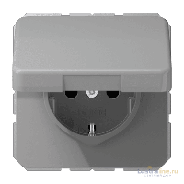 Розетка штепсельная Schuko Jung CD1520BFKLGR