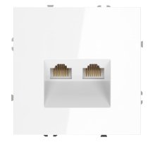 Розетка компьютерная двойная Voltum S70 VLS060201