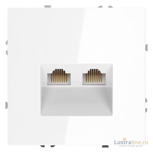 Розетка компьютерная двойная Voltum S70 VLS060201