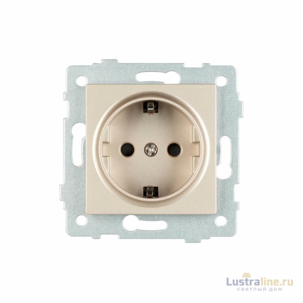 Механизм электрической розетки Arlight SCT-MEU1-PL-GD-V (250V, 16A) 049817