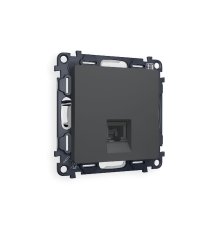 Комплект механизма компьютерной розетки RJ-45(8P8C) CAT6 со шторкой Ambrella Volt Alfa MA912010