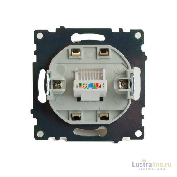 Розетка компьютерная 1-местная RJ-45 Stekker Катрин GLS00-7107-08 49227